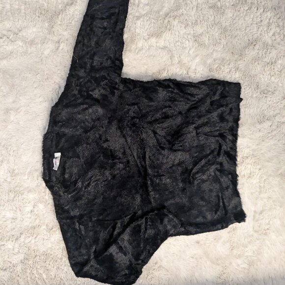 Black Faux Fur Sweater by Double Zero - Picture 1 of 2